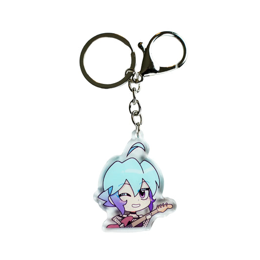 Tsuki Bass Guitar Keychain Anime Night